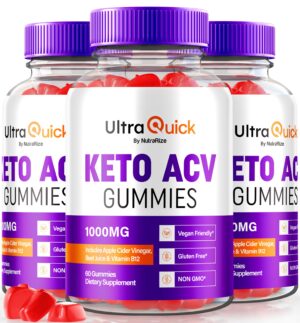 Ultra Quick Keto ACV Gummies paquete de 60 gomitas apoyo keto