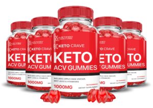 Version 1.0.0 Gomitas Keto Crave ACV Justified Laboratories envase frontal