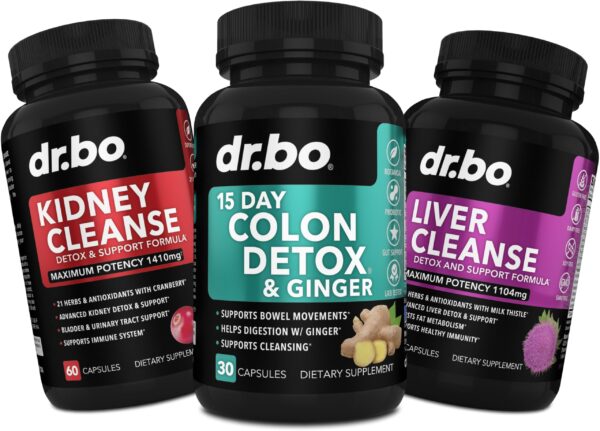 Píldoras detox limpieza colon riñón hígado 15 días natural