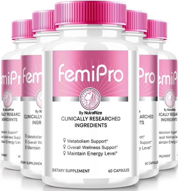 Frasco Cápsulas FemiPro para salud urinaria y vejiga