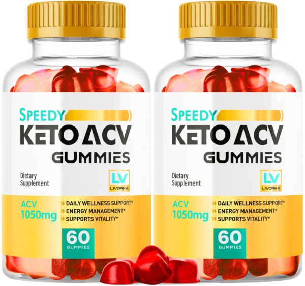 Frascos gomitas Speedy Keto Plus ACV fórmula avanzada 1050MG