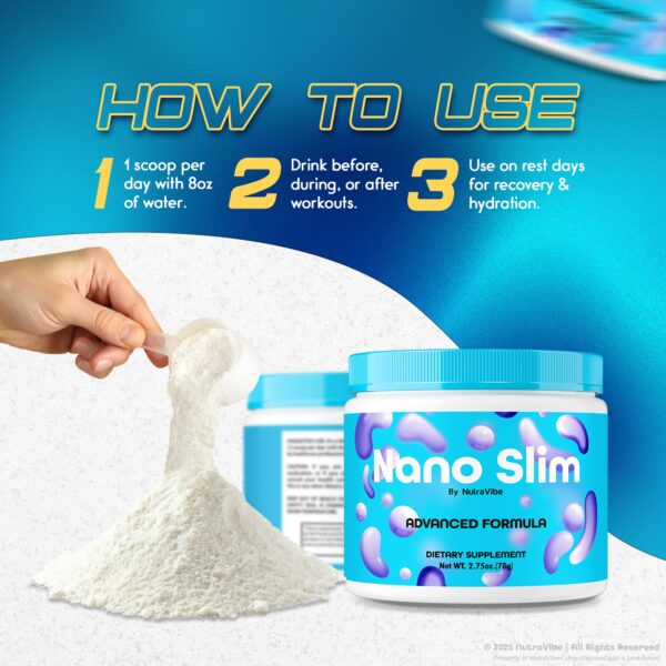 NanoSlim fórmula en polvo para energía y vitalidad