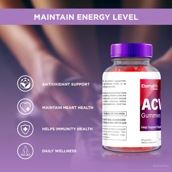 Gomitas EternalMe Keto ACV suplemento natural saludable