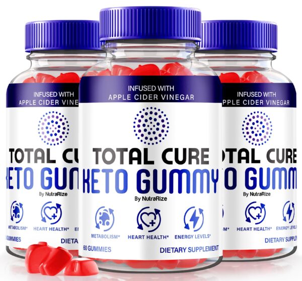 gomitas total cure keto vinagre sidra manzana paquete 3