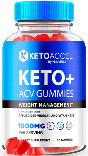 Gomitas Keto Accel ACV para pérdida de peso en envase