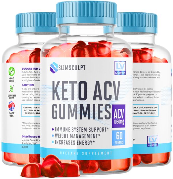 Slimsculpt pack 2 gominolas keto ACV para pérdida de peso
