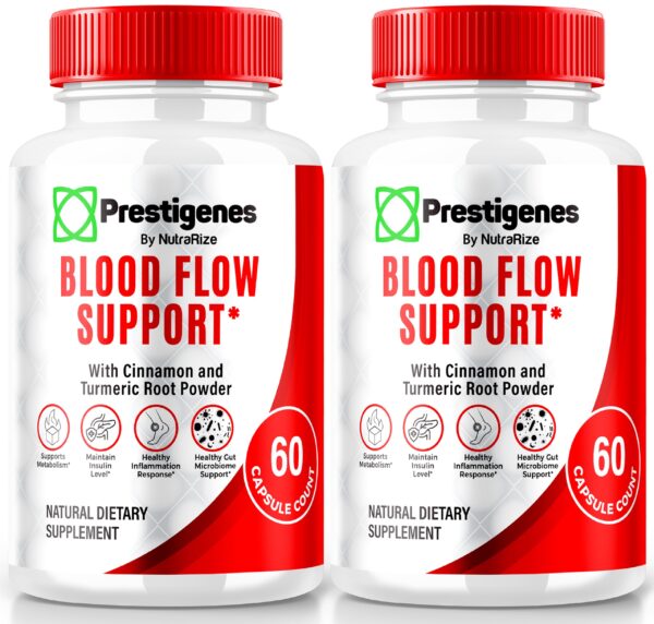 Paquete doble cápsulas Prestigenes para soporte circulación natural