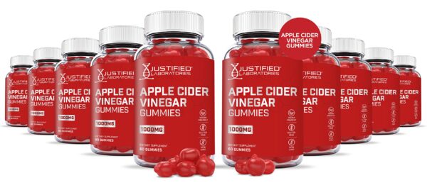 Gomitas vinagre sidra manzana 1000mg Justified Laboratories envase