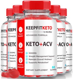 KeepFit Keto gomas con vinagre de manzana pack de 5