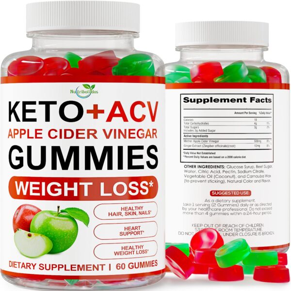 Gomitas Keto ACV Nutribolidos envase frontal