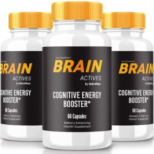 Brain Actives suplemento cognitivo avanzado 180 cápsulas pack 3