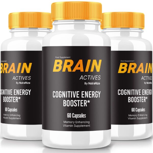 Brain Actives suplemento cognitivo avanzado 180 cápsulas pack 3