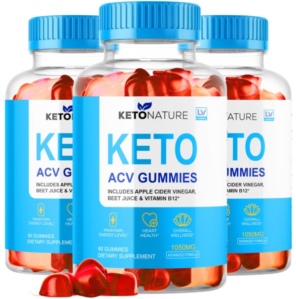 Version 1.0.0 Gomas Keto Nature ACV suplemento 3 paquetes 180 unidades