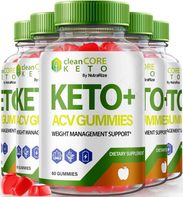 Gomitas Clean Core Keto ACV suplemento natural 60 unidades