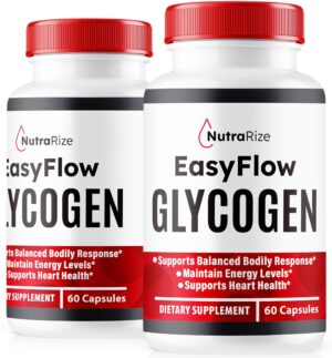 NutraRize Easy Flow Glycogen cápsulas soporte energético y detox 120 unidades