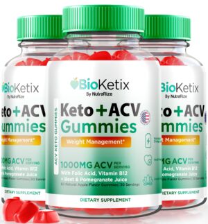 NutraRize Bioketix Keto+ACV gomitas suplemento