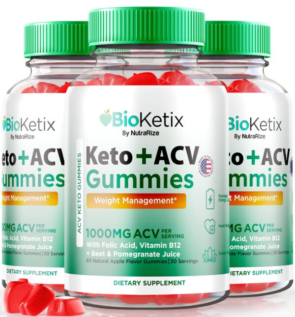 NutraRize Bioketix Keto+ACV gomitas suplemento
