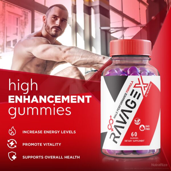 Suplemento nutrarize ravage x apoyo vitalidad y salud masculina