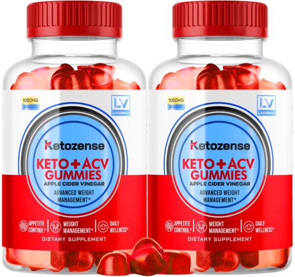 Paquete 2 gomitas LIVORKA Ketozense ACV 120 unidades