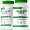 envase frontal gluconull caps suplemento energía y salud