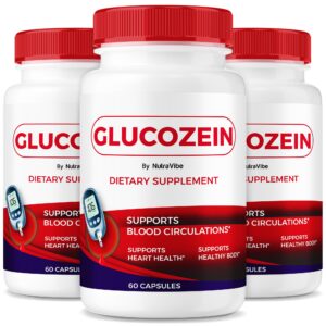Paquete de 3 GlucoZein cápsulas para apoyo diario y energía estable