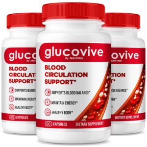 Frasco GlucoVive con etiqueta frontal