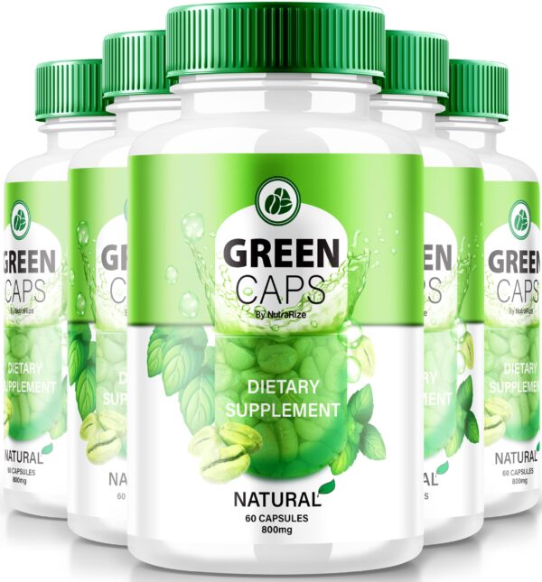 Paquete 5 Green Caps cápsulas suplemento keto natural NutraRize