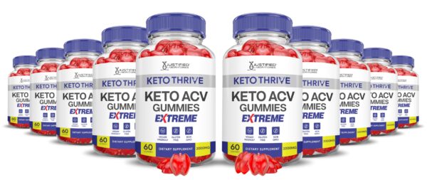 Keto Thrive Keto ACV Gomitas Extreme 2000mg pack 10 x 60 veganas