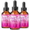 Paquete de 3 Meta Melt Drops suplemento para energía natural
