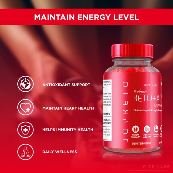 Gomitas Joy Keto ACV naturales para adelgazar rize labs