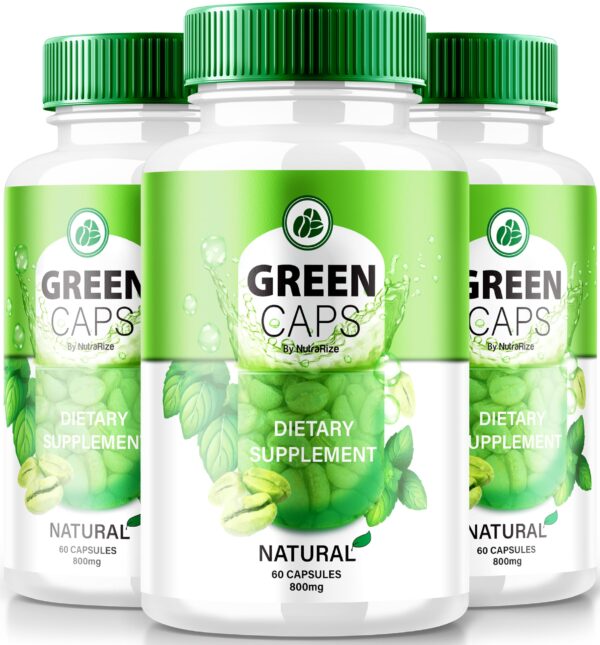 Cápsulas Green Caps keto suplemento detox natural 180 unidades