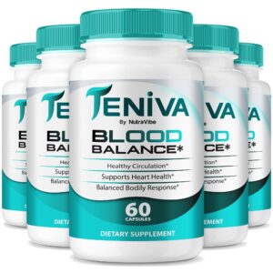 Version 1.0.0 Paquete de 5 Teniva Blood Balance cápsulas para circulación y energía