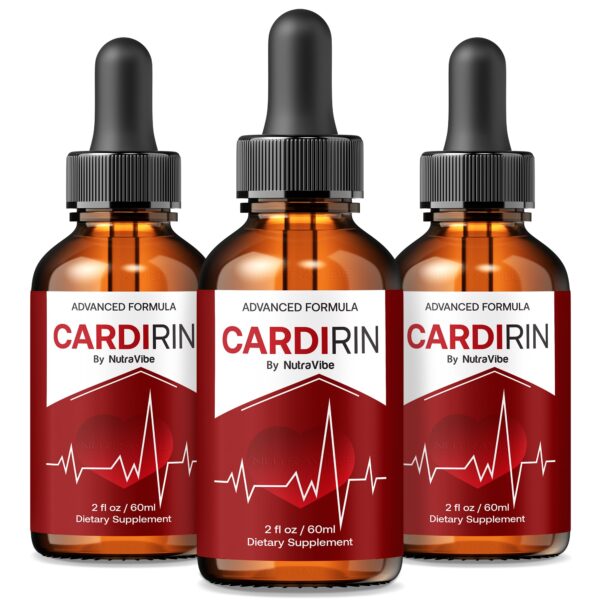 NutraVibe Cardirin Drops botella frontal