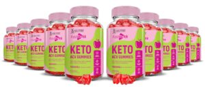 Paquete de 10 Fast Track Keto ACV Gummies vinagre manzana