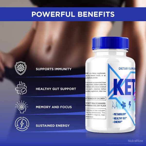 Cápsulas Keto Side para salud y control de peso natural