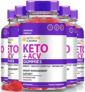 Gomitas KetoLion para pérdida de peso en frascos