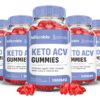 Paquete de 5 Microbio Gomitas Keto ACV 1000mg avanzada fórmula vegana