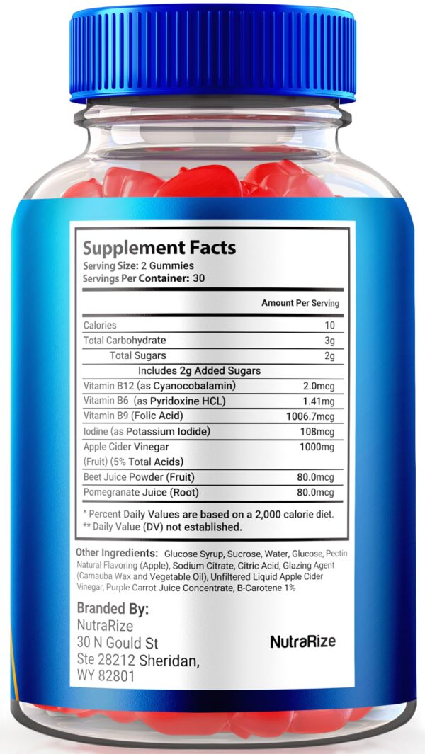 Envase gomitas Inibe One Keto ACV 60 cont