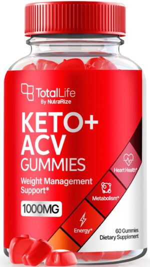 Total Life Keto ACV gomitas botella 60 unidades