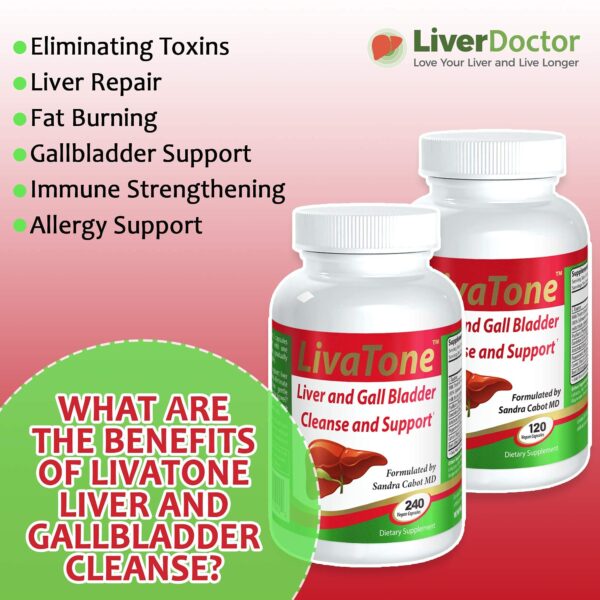 Cápsulas herbales Livatone salud hepática y detox