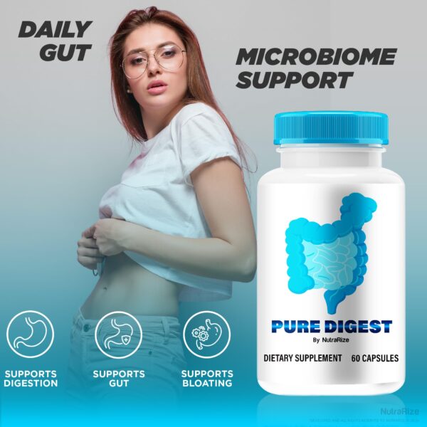 Suplemento Pure Digest cápsulas apoyo digestivo y energía