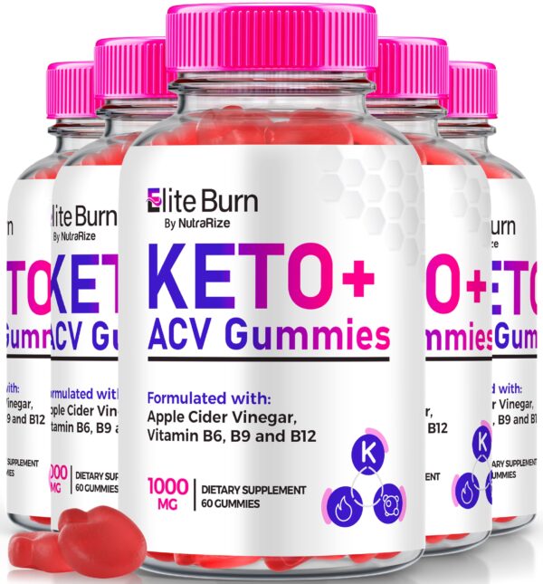 Paquete gomitas Elite Burn Keto ACV 5 unidades 300 gomitas
