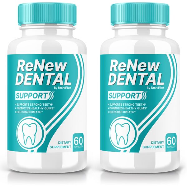 Renew Dental soporte salud oral paquete de 2 con 120 cápsulas