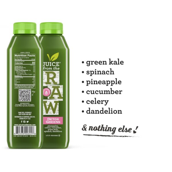 Botellas de jugos crudos prensados en frío paquete 18 unidades