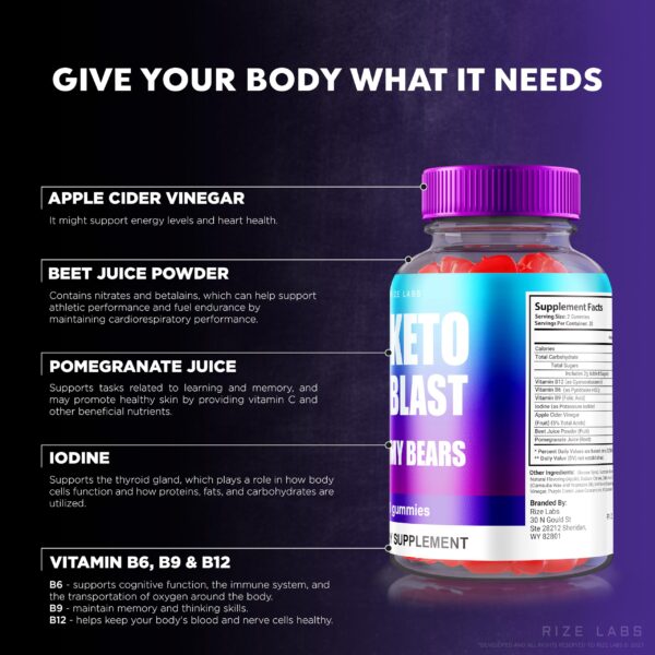 rize labs gomitas keto blast acv grasa abdominal