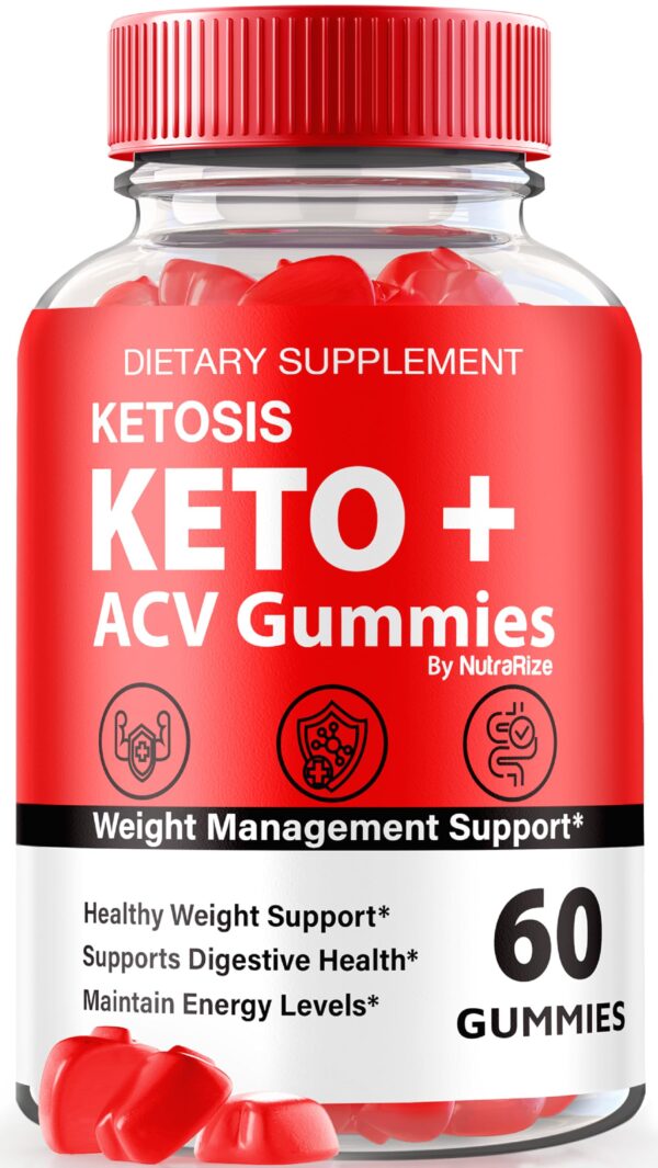 Paquete de gomitas Ketosis Keto + ACV para bajar de peso 60 unidades