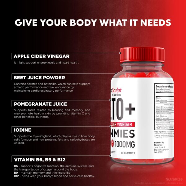 Gomitas Keto Sculpt para apoyo en cetosis