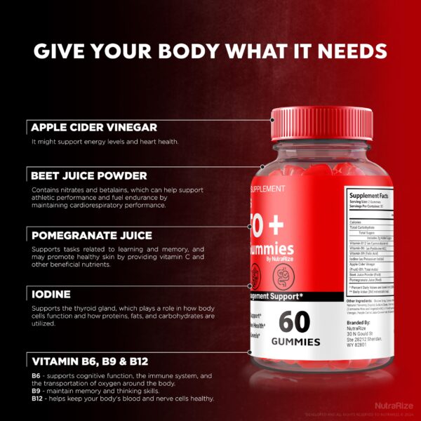 Gomitas con fórmula para acelerar metabolismo y control de antojos