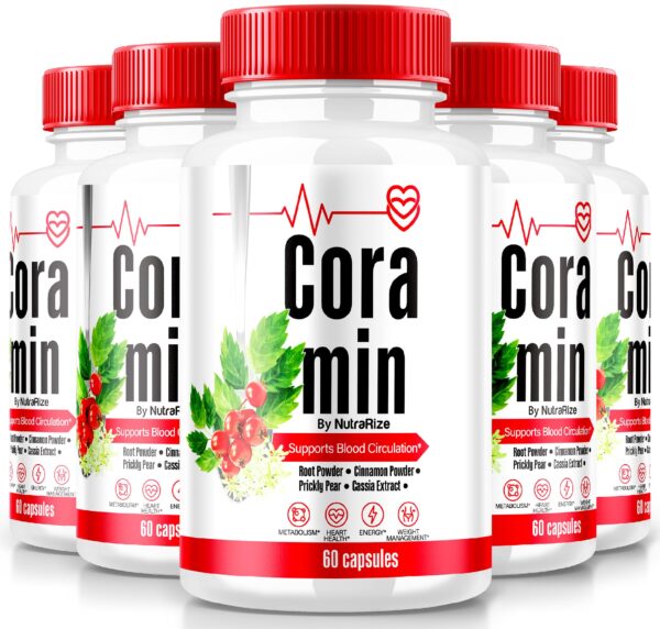 Version 1.0.0 Paquete de cápsulas Coramin suplemento natural 300 unidades