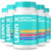 Paquete de 5 Leanx cápsulas para salud y fitness
